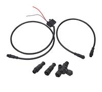 1m Power Cable, ABS IP67 Rate Heavy Duty Marine NMEA 2000 Starter Kit, Power Cable with Male Female Terminator Tee Connector For NMEA 2000 Lowrance Networks, Simrad Networks