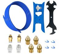 1m PTFE Teflon Tube Capricorn Bowden Tubing for 1.75mm Filament 3D Printer Replacement Parts Kit,with 2X PC4-M6 2X PC4-M10 Pneumatic Fittings Tube Cutter for Ender 3 V2/ Pro/Ender 5/ CR-10/10S