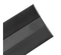 1m PVC Door Seal Strip for Blocking Drafts and Insulating Against Noise with Strong (Black)