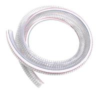 1m PVC Flexible Steel Wire Suction Vinyl Pipe,for Ponds, Irrigation 10-38mm(22mm*3mm)