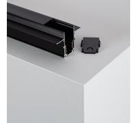 1m Recessed 48V Magnetic Track 20mm - Black