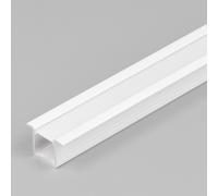 1m recessed T1 LED profile extrusion channel white painted, diffuser cover