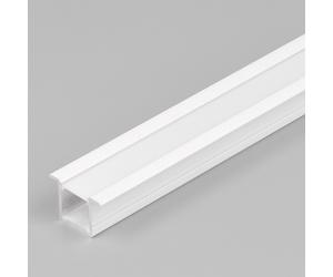 1m recessed T1 LED profile extrusion channel white painted, diffuser cover