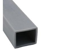 1M Rectangular Silicone Seal Strip for Doors, Red Clear Grey Hollow Tube for Edge Protection 1pc(25x20x2mm)