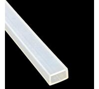 1M Rectangular Silicone Seal Strip for Doors, Red Clear Grey Hollow Tube for Edge Protection 1pc(40x10x2mm)
