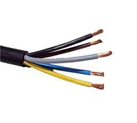 1M - Rubber Cable 4MM 5 CORE H07RN-F HO7RNF Tough Heavy Duty Cable