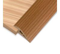 1M Self Adhesive Door Threshold Ramp 3 mm-10 mm (H) PVC Transition Strips Floor Threshold Ramp, Width 5 cm, Yellow Oak Wood Grain