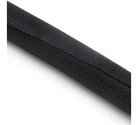 1m Self Closing PET Expandable Braided Sleeve Self-Closed Cable Organiser Insulated Wrap Self Close Sleeved Cable Protecter(Black,50mm)
