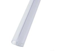 1m shower door waterproof strip D shaped semicircular bubble design glass door seal for leak prevention and quiet door movement (6mm)