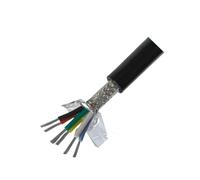 1M Silicone Shielded Sheathed Cable Wire 22 20 18 17 15 13 11 9 AWG 2 3 4 5 6 7 8 Core Anti-interference Soft Signal Power(6 cores 1meter,20 AWG)
