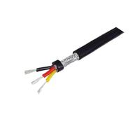1M Silicone Shielded Sheathed Cable Wire 22 20 18 17 15 13 11 9 AWG 2 3 4 5 6 7 8 Core Anti-interference Soft Signal Power(3 cores 1meter,22 AWG)