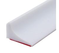 1M Silicone Wet Room Floor Barrier Self-Adhesive Shower Threshold Water Barrier Bathtub Sink Countertop Water Retaining Strip Shower Water Barrier for Sink Bathtub Countertop