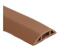 1m Soft PVC Cable Cover Floor Cable Manager to Keep Cables Safe and Organized in Various Environments (light brown)