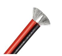 1M Soft Silicone Wire 2Pins or Black Red 30 28 26 24 22 20 18 16 14 12 10 8AWG Solar Panel Car Battery Flexible Electric Cable(2Pins Red Black 1 meter,8AWG)