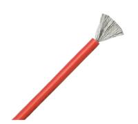 1M Soft Silicone Wire 2Pins or Black Red 30 28 26 24 22 20 18 16 14 12 10 8AWG Solar Panel Car Battery Flexible Electric Cable(Red 1 meter,14AWG)