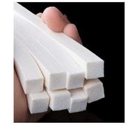 1M Square Silicone Rubber Foamed Strip, 4x4mm-30x30mm White Sponge Seal Gasket Trim for Doors Windows, 1PCS(15x15mm)