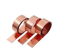 1M T2 Copper Foil Strip Thin Thick 0.05/0.1/0.2/0.3/0.4/0.5/0.6/0.8mm Red Copper Plate Sheet Narrow Strip Belt Width 5mm~80mm(0.1x10x1000mm)