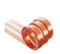 1M T2 Copper Sheet Pure Copper Strip 0.02-1mm Ultra-Thin Copper Foil Thick Plate Grounding Conductive Heat Sink Width 100-400mm(Thickness 0.05mm,80mm)
