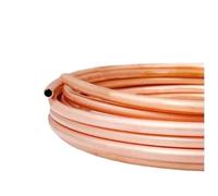 1M T2 Red Copper Tube Roll for AC Cooling Coil - Multiple OD Sizes for Efficient Systems(1 Meter 6x1mm)