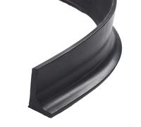 1M TPE Shower Dam Barrier for Bathroom Threshold Water Containment and Seamless Transition Between Flooring Types (Black)