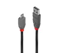 1m USB 2.0 Type A to Micro-B Cable, Anthra Line