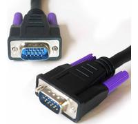 1m VGA Male to SVGA Plug Cable Lead Fully Wired & Dual Screened Shielded PC