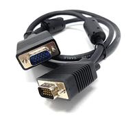 1m VGA to VGA Cable 15 pin SVGA Male to Male for Monitor Computer PC Laptops TV Projectors Extension Lead, HD15 All Data Pins Connected 3.3ft Black