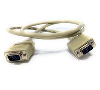 1m VGA to VGA Cable 15 pin SVGA Male to Male for Monitor Computer PC Laptops TV Projectors Extension Lead, HD15 All Data Pins Connected 3.3ft Beige