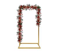 1m Wedding Arch Metal Frame, Square Ceremony Backdrop Stand, Gold
