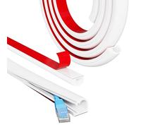 1M White Self-Adhesive Mini Cable Trunking for Electric Cables Kit