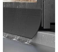 1m Window Water Blocking Bar - 2PC Rain Guard for Sliding Windows, 160° Bevel Design, Weatherproof Shield to Prevent Rain Leaks - Ideal for Home Exterior
