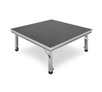 1m x 1m Stage Platform with Height-adjustable Legs by G4M | For Events and Live Performances, 800Kg Load Capacity, Non-Slip Surface