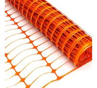 1m x 25m Orange Heavy Duty Safety Barrier Fencing Mesh Plastic Garden Netting Temporary Fence Reusable UV Resistant 1m High 25m Length Outdoor Crowd Events