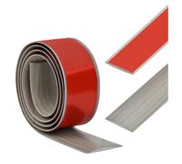 1m x 4cm Laminate Flooring Threshold Transition Strip, Door StripThreshold Bars, Floor Joining Strip, Self Adhesive PVC Vinyl Flooring Edge Trim, Tile to Laminate Transition Strip(Grey Grain)