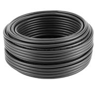 1m x 50m - Black Solar Cable 4mm² H1Z2Z2-K for Photovoltaic Installation, Halogen Free, UV Resistant, Copper Tinned Copper, XLPO Insulated, Ideal for PV Installations