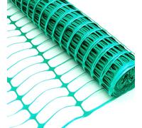 1m x 50m Green Heavy Duty Safety Barrier Fencing Mesh Plastic Garden Netting Temporary Fence Reusable UV Resistant 1m High 50m Length Outdoor Crowd Events