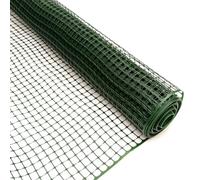 1m x 5m Green Plastic Mesh Barrier Fencing Roll Heavy Duty 250gsm Safety Garden Fences Plant Support Tree Guards Mesh for Climbing Plants Vegetables Reusable Netting