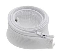 1M Zipper Cable Sleeve Flexible Nylon Wire Management Organizer Cord Hider Protection Black White grey For USB Cable Power Cord(1M,35 mm)