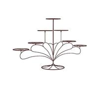 1M2nO3pK Cake Stand Seven Layer Large Capacity Cake Rack Multiple Dessert Display Wedding Party Decoration and Placement Table Cupcake Stands(Bruin)