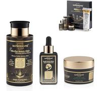 1MAKEUP REMOVING CLEANSER 1-Micellar Water Makeup Remover Cleansing removal 2-Snail Facial Glow Elixir for deep hydration & radiance 3-Glow Recovery Face Cream for visible lift & hydration