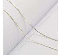 1Meter 0.8mm Gold Rhodium Silver Bronze Color Copper Snake Chains for DIY Jewelry Making Supplies Chains Findings Accessories-Silver