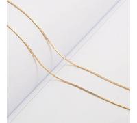 1Meter 0.8mm Gold Rhodium Silver Bronze Color Copper Snake Chains for DIY Jewelry Making Supplies Chains Findings Accessories-KC Gold