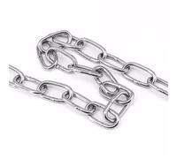 1Meter 2/3/4/5/6mm Stainless Steel Chain Heavy Duty Metal Chains Multi-purpose For Lifting Swing Clothesline Pet Traction for Gate Door,Lift Chains(6mm)