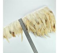1Meters Natural Peacock Rooster Pheasant Feather Trim Decoration Feathers for Crafts on Tape Decoration Ribbon Fringe Decor-12