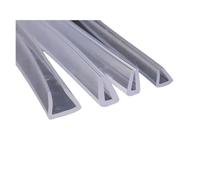 1Meters U Channel Silicone Rubber Shower Door Glass Sealing Strip Edge Trim Glazing weatherstrip Edge Guard(4x7mm,3meters)