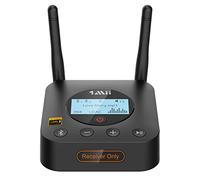 1Mii B06Pro+ Bluetooth 5.3 Receiver, Hi-Res Wireless Audio Adapter with LDAC for Home Stereo, aptX HD/Low Latency, LCD Display, Long Range, Volume Control, 3.5mm AUX Optical Coaxial
