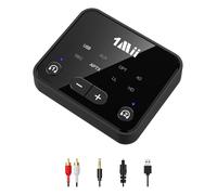 1Mii Bluetooth 5.3 Transmitter for TV to 2 Wireless Headphones, 100ft Long Range Bluetooth Adapter for TV aptX Low Latency and HD/Volume Control, Optical Audio/USB/AUX/RCA Inputs