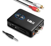 1Mii ML302 Bluetooth 5.3 Transmitter Receiver, Dual Connection, 3.5mm AUX RCA Bluetooth Audio Adapter, 30H Playtime, aptX LL/AD/HD Hi-Fi Sound for TV, Home Stereo, Speaker, Headphones, PC - Upgraded