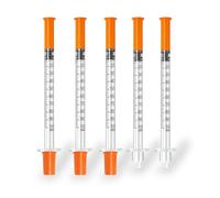 1ml 29G 5/16 Inch Syringes, Disposable Individual Package, Pack of 25