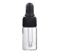 1ml/2ml/3ml Refillable Clear Empty Glass Dropper Bottle Travel Liquid Dispenser For Essential Oil